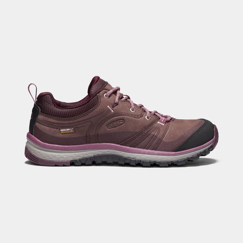 Keen 靴 | キーンテラドラレザーウォータープルーフ 登山 靴 レディース 紫 | 527384-UTJ